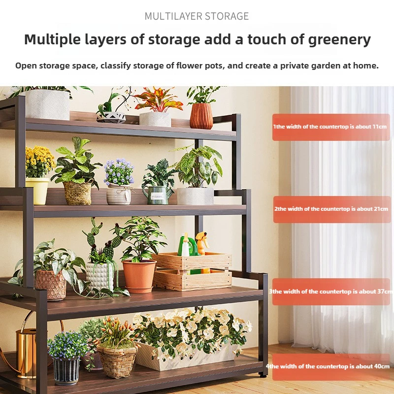 Flower Rack,storage Rack,balcony Flower Pot Rack,multi-layer Flower Racks,living Room Floor Standing Plant Placement Racks - Image 2