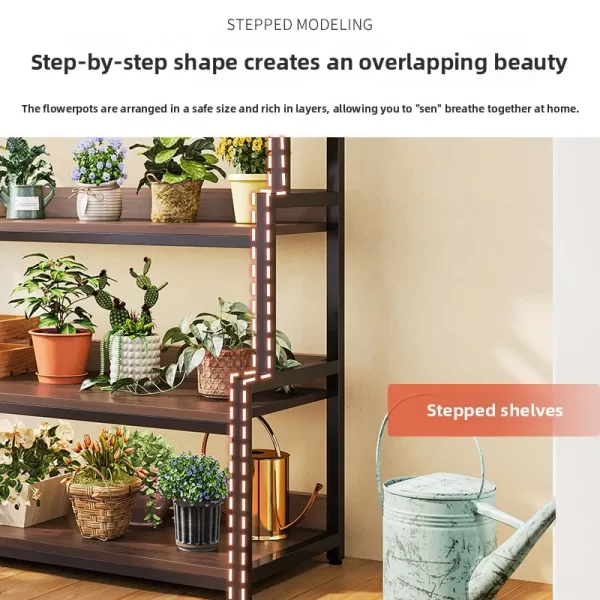 Flower Rack,storage Rack,balcony Flower Pot Rack,multi-layer Flower Racks,living Room Floor Standing Plant Placement Racks - Image 3
