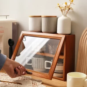 Wood Display Cabinet Table Holder Display Blind Box Handmade Doll Shelf Storage Holders Kitchen Accessories Organizer Racks - Image 4