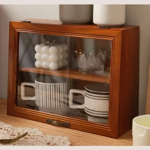 Wood Display Cabinet Table Holder Display Blind Box Handmade Doll Shelf Storage Holders Kitchen Accessories Organizer Racks - Image 6