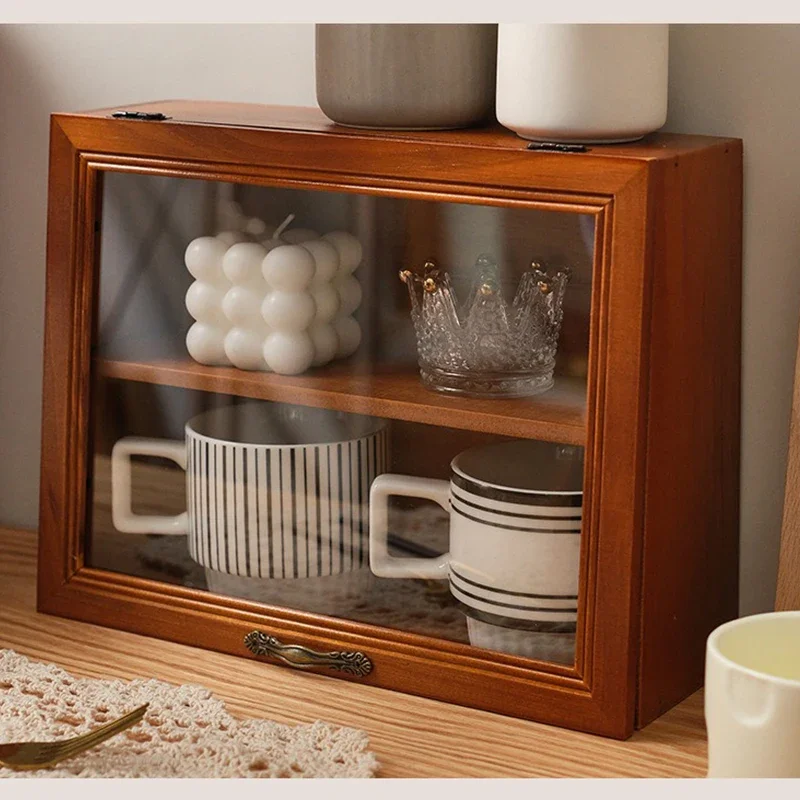 Wood Display Cabinet Table Holder Display Blind Box Handmade Doll Shelf Storage Holders Kitchen Accessories Organizer Racks - Image 6